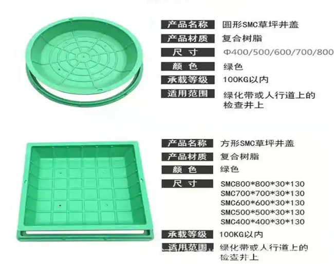 中兴镇树脂复合种植井盖展示